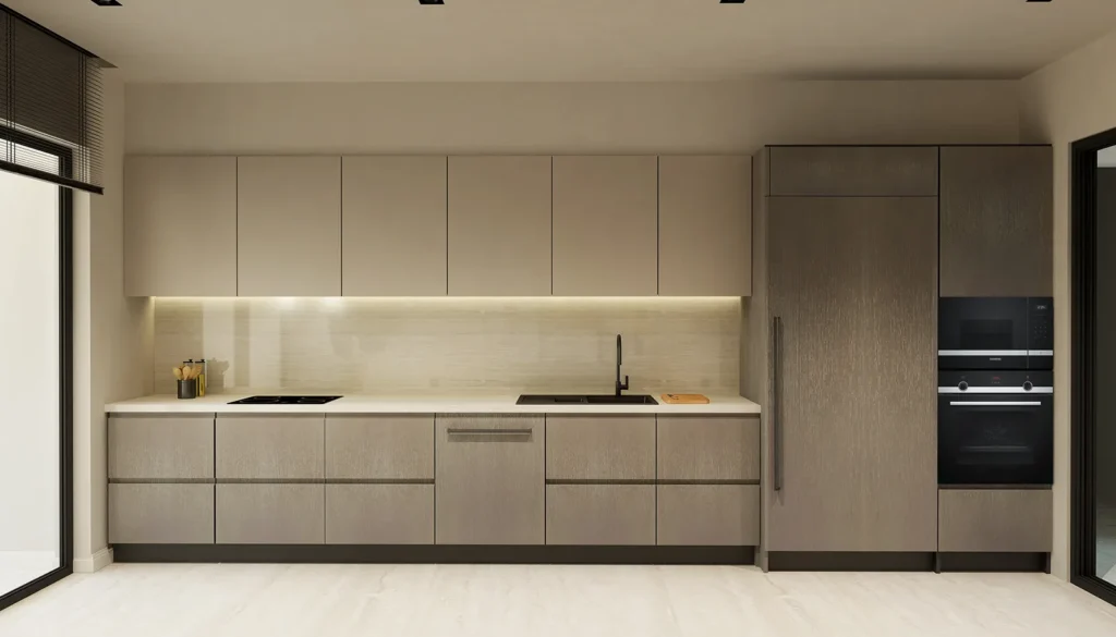 Mutfak cephe tek buzdolabı